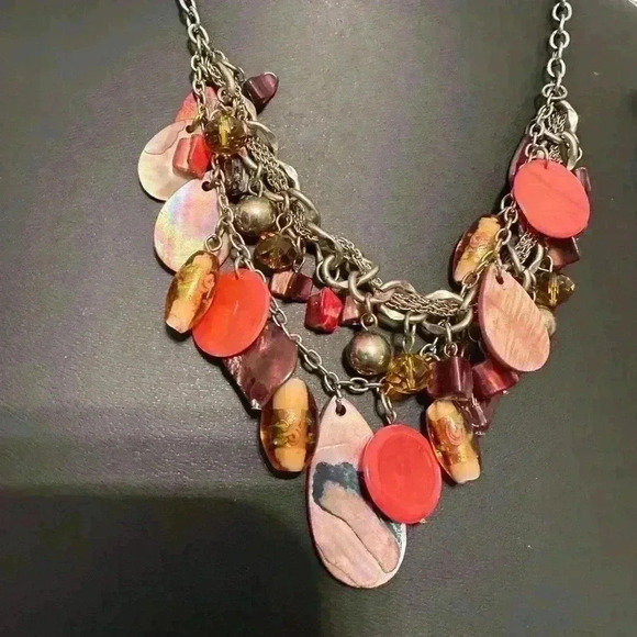 Boho necklace and earrings - Picture 2 of 2